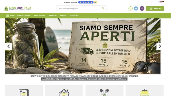 Anteprima del sito Growshop Italia